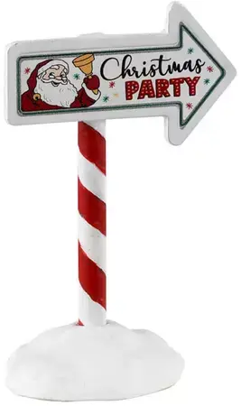 Lemax christmas party sign kerstdorp figuur