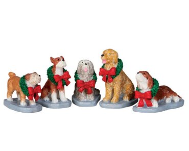 Lemax kerstdorp figuur 'Christmas Pooch'