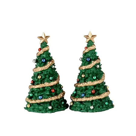 Lemax classic christmas tree, set van 2