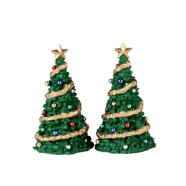 Lemax classic christmas tree, set van 2