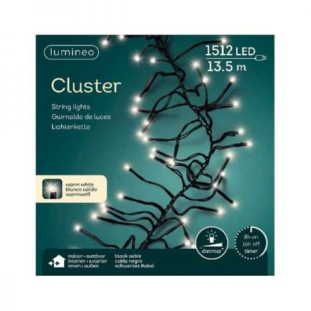 Clusterverlichting 1512 LED warm wit - afbeelding 1