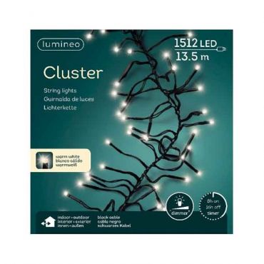 Clusterverlichting 1512 LED warm wit - afbeelding 3