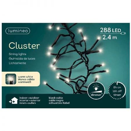 Clusterverlichting 288 LED warm wit - afbeelding 1