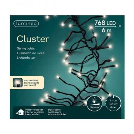 Clusterverlichting 768 LED warm wit - afbeelding 1