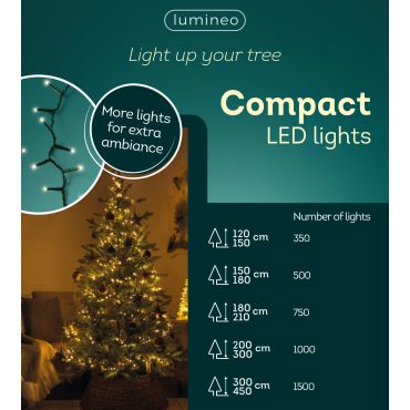 Compact verlichting 350 LED warm wit - afbeelding 3