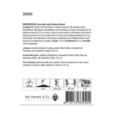Consolida ajacis Blauw Boeket - afbeelding 2