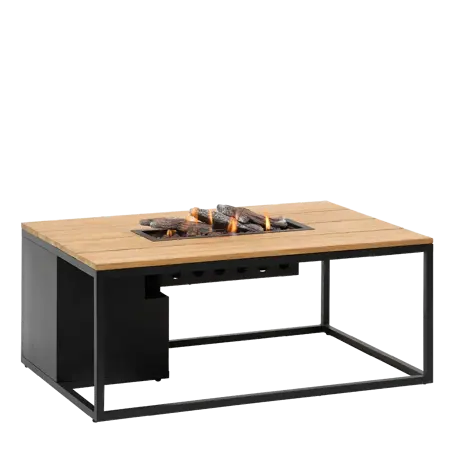Cosiloft 120 vuurtafel black/teak