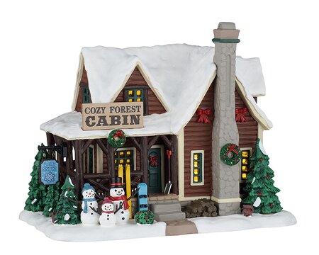 Lemax kersthuisje 'Cozy Forest Cabin'