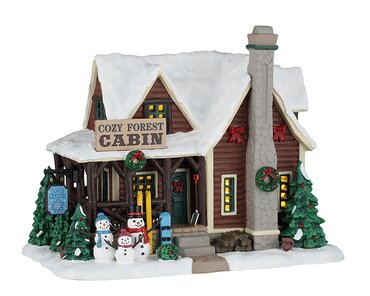 Lemax kersthuisje 'Cozy Forest Cabin'