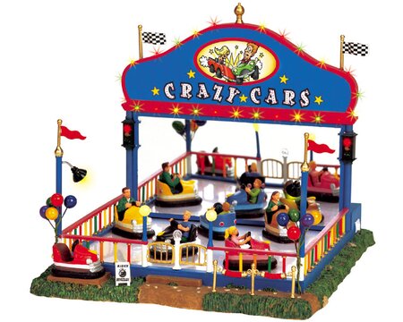 Lemax kersthuisje 'Crazy Cars'