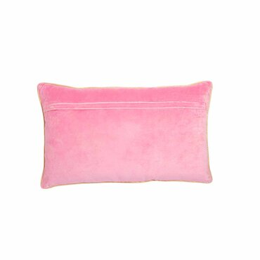Vondels kussentje roze met strik - afbeelding 1
