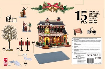 Lemax kersthuisje 'Dani’S Pub Set' - afbeelding 4