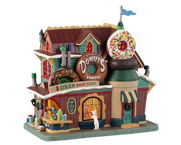 Lemax kersthuisje 'Danny'S Donuts & Coffee'