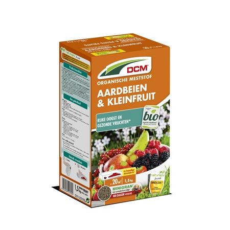 DCM meststof aardbeien en kleinfruit 1,5kg, 20m²