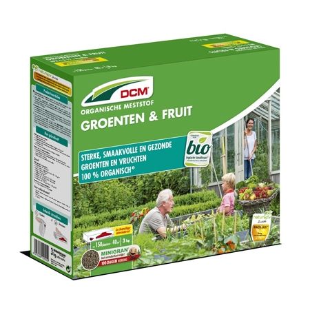 DCM meststof groenten en fruit 3kg, 40m²