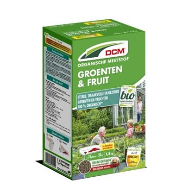 DCM meststof groenten en fruit 1,5kg, 20m²