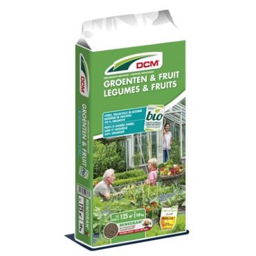 DCM meststof groenten en fruit 10kg, 125m²