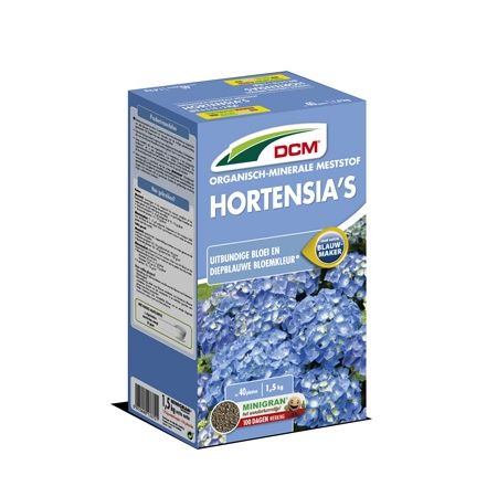 DCM meststof hortensia's 1,5kg, 40 planten