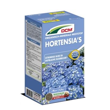 DCM meststof hortensia's 1,5kg, 40 planten