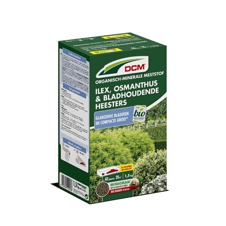 DCM meststof ilex, osmanthus en bladhoudende heesters