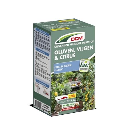 DCM meststof olijven, vijgen en citrus 1,5kg, 20m²