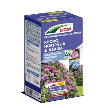 DCM meststof rhodo, hortensia en azalea 1,5kg, 25m²