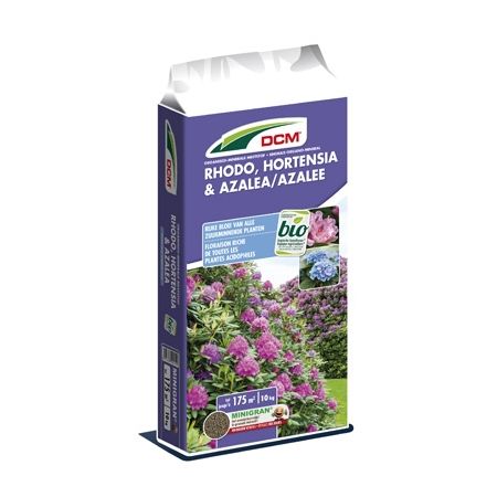 DCM meststof rhodo, hortensia en azalea 10kg, 175m²