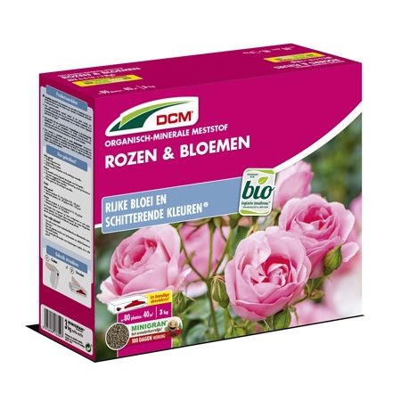 DCM meststof rozen en bloemen 3kg, 40m²