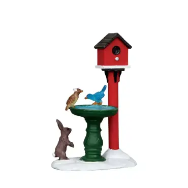 Lemax deer fountain kerstdorp figuur