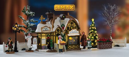Lemax kersthuisje 'Devaney'S Bakery Set' - afbeelding 1