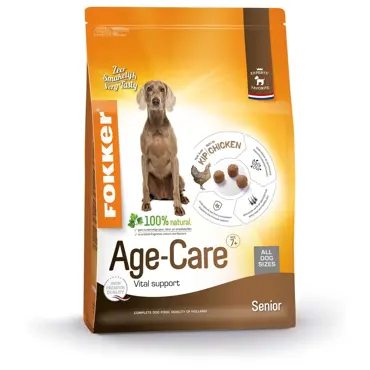 Fokker dog age-care kip hondenvoer