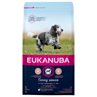 Eukanuba hondenvoer  caring mature & senior medium (3 kg) - afbeelding 1