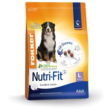 Fokker dog nutri-fit L kip hondenvoer