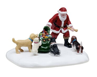 Lemax kerstdorp figuur 'Dog Park Christmas'