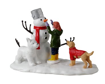 Lemax kerstdorp figuur 'Doggone Winter Fun'