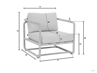 Apple Bee loungestoel Dolce - afbeelding 3