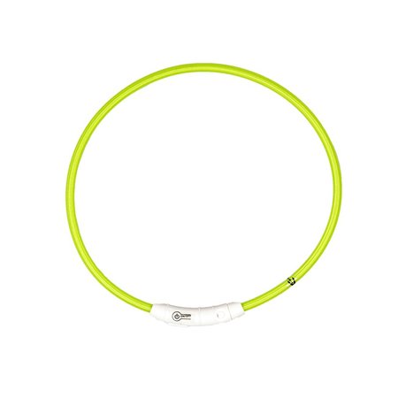 Duvo+ lichtgevende halsband nylon 45 cm groen - afbeelding 1