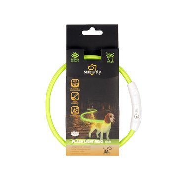 Duvo+ lichtgevende halsband nylon 45 cm groen - afbeelding 2