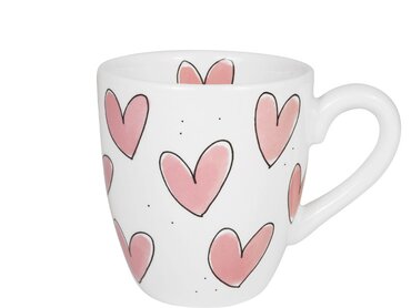 Blond Amsterdam minimok roze hartjes