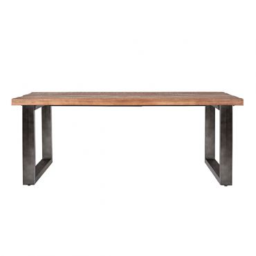 Eleonora eettafel massief met metalen poot