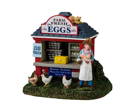Lemax kersthuisje 'Egg-Cellent Egg Stand'