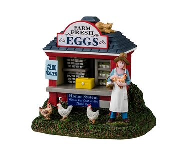 Lemax kersthuisje 'Egg-Cellent Egg Stand'