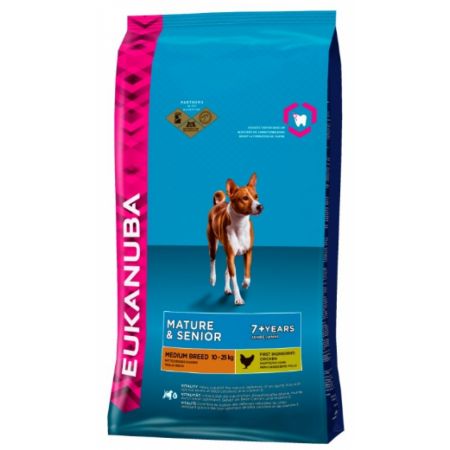 Eukanuba hondenvoer mature & senior medium chicken (3 kg)