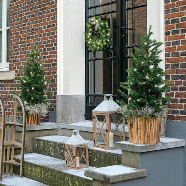 Everlands kunstkerstboom Grandis op steker 90 cm - afbeelding 2