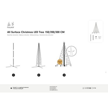 Fairybell kerstboom 200 cm incl. bodemkruis - afbeelding 2