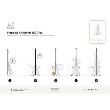 Fairybell kerstboom 600 cm excl. mast - afbeelding 3