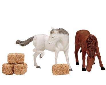Lemax kerstdorp figuur 'Feed For The Horses'