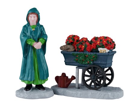 Lemax kerstdorp figuur 'Floral Street Vendor'