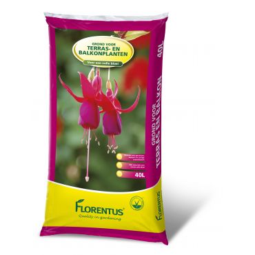 Florentus grond voor terras- en balkonplanten 40L