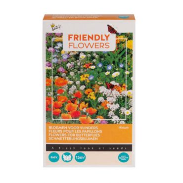 Friendly Flowers Vlinders Laag 15m2 - afbeelding 1